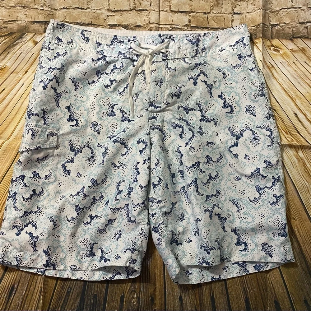 Old Navy Blue Catch My Drift Swim Board Shorts